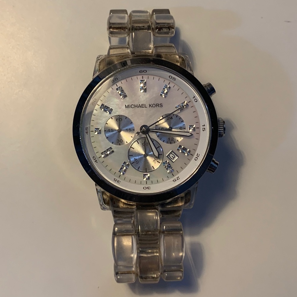 Michael Kors Clear Acrylic Watch